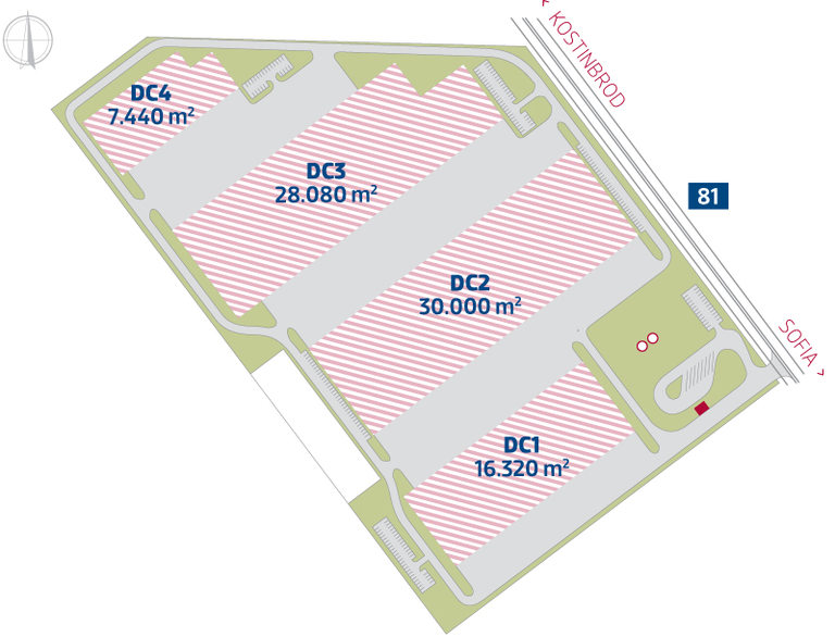 Схемата на парцела в Костинброд