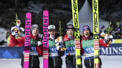 Австрия спечели отборното състезание по ски скокове в Лахти