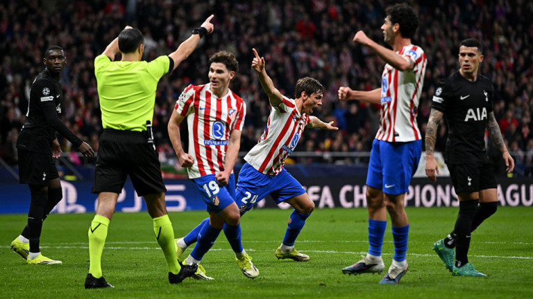 КИнски мъки: Тотнъм се разпадна за минути и отнесе здрав бой от Атлетико