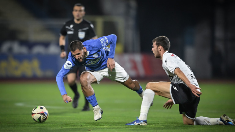 Спартак Варна - Славия 1:1 (Развой на срещата по минути)