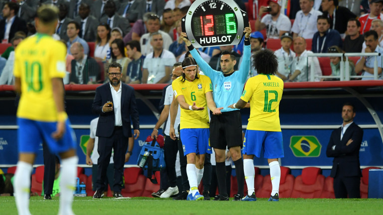 Защитникът на Бразилия Марсело пропусна днешната тренировка на тима. Левият