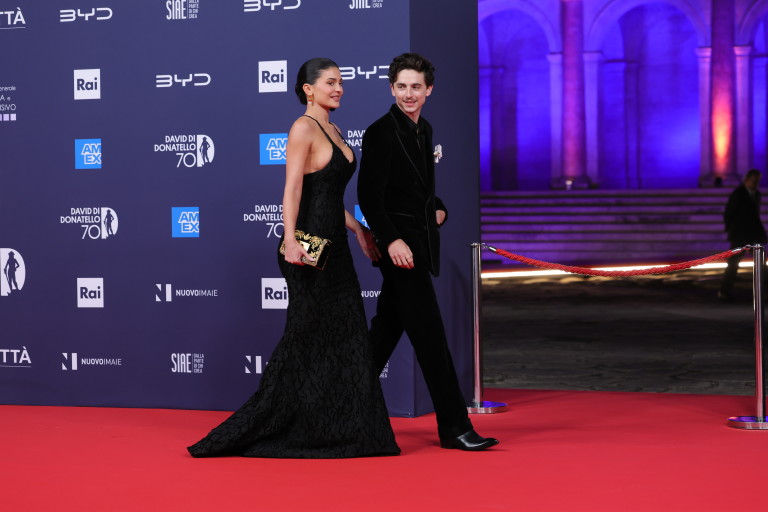 Тимъти Шаламе и Кайли Дженър на 70-ите награди David Di Donatello в Рим