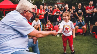 Легендарният вратар на ЦСКА Георги Велинов за пореден път засвидетелства