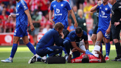 Нападател на Нотингам Форест е поставен в изкуствена кома