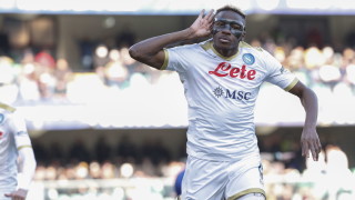 Основният нападател на Наполи Виктор Осимен е напуснал днешната
