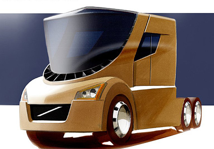 Volvo с концептуален камион, в който шофьорското място е в центъра на кабината