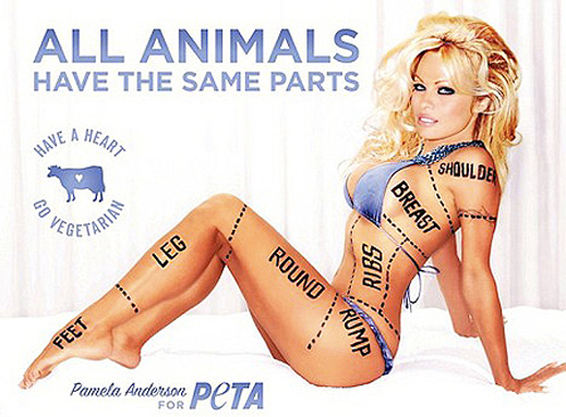Памела Андерсън пак се разголи за PETA