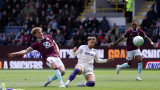 Бърнли - Астън Вила  2:2 в двубой от Висшата лига