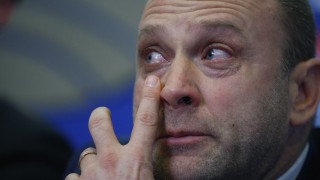 Треньорът на Левски Лукойл Константин Папазов пак не сдържа сълзите