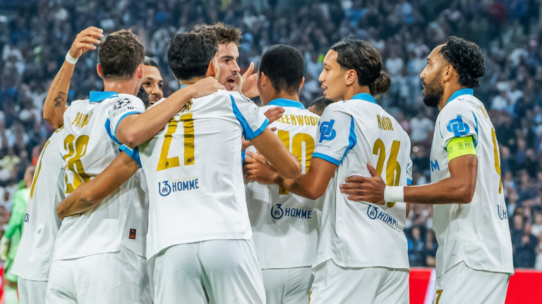 Олимпик Марсилия хвърли здрав бой на Аякс