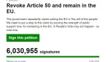  Над 6 млн. души с петиция за анулация на Брекзит 