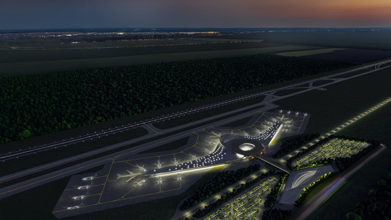 Ново летище на едва 43 км от северната граница с