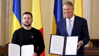 Президентът на Украйна Владимир Зеленски който е на посещение в