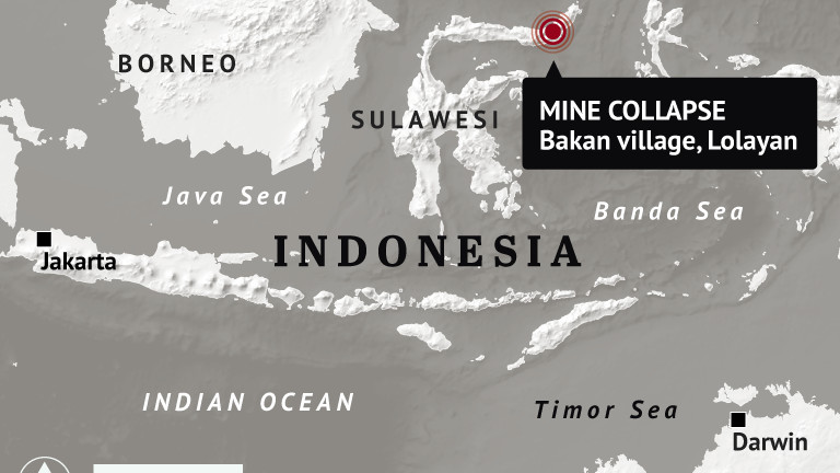 Трагедия в златна мина в Индонезия