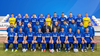 Старши треньорът на Струмска слава Анатоли Нанков изведе футболистите си