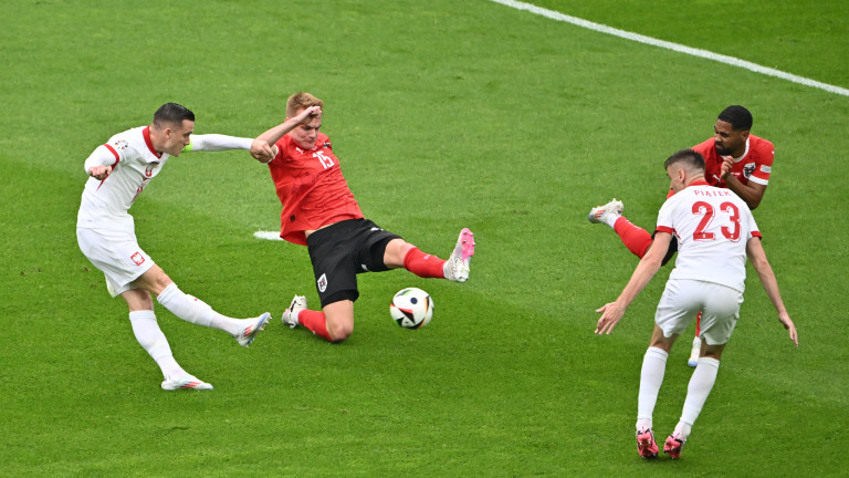 Полша - Австрия 1:3 (Развой на срещата по минути)