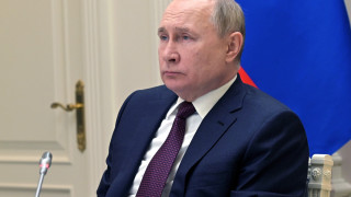 Президентът на Русия Владимир Путин в телевизионния ефир започването на