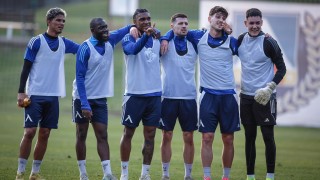 Футболистите на Левски проведоха една тренировка в неделя 26 януари