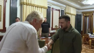 Президентът на Украйна Володимир Зеленски се среща с милиардера Ричард