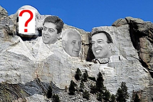Дялкат ликовете на президентите ни на скали край Симитли