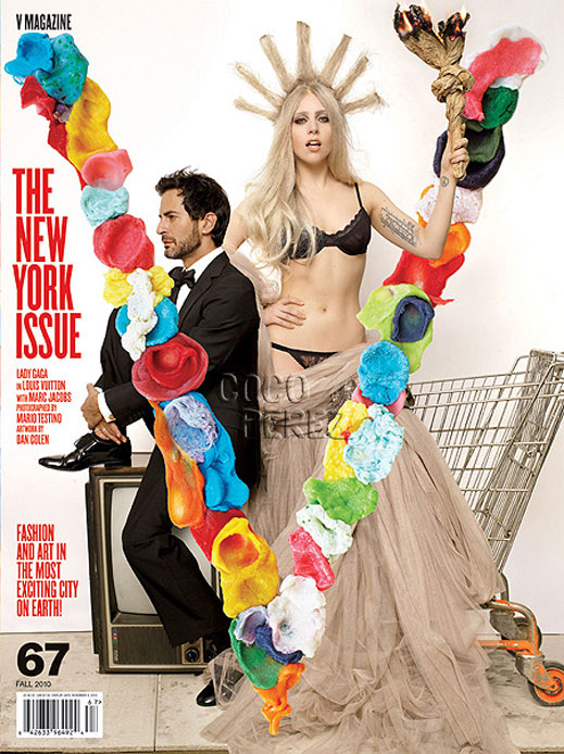 Лейди Гага и Марк Джейкобс на корицата на V Magazine