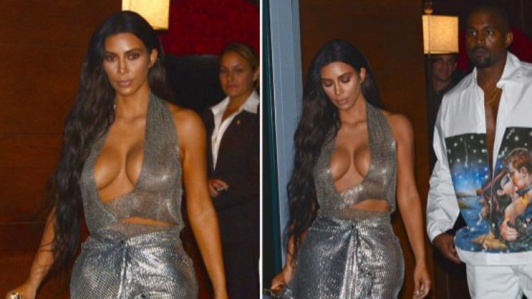 Ким Кардашиян съблазнява с бюст (СНИМКИ)