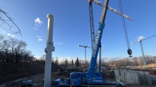 Работата по реконструкцията на стадион Българска армия продължава като вече налице