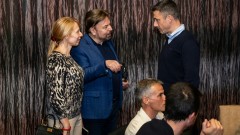 Отборът на Левски и генералните спонсори на клуба на специална вечеря