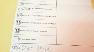 Фен гласува на изборите за... Спас Делев