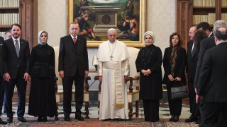 Президентът на Турция Реджеп Ердоган се срещна с папа Франциск