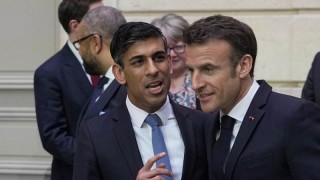 Британският премиер Риши Сунак и френският президент Еманюел Макрон обмениха