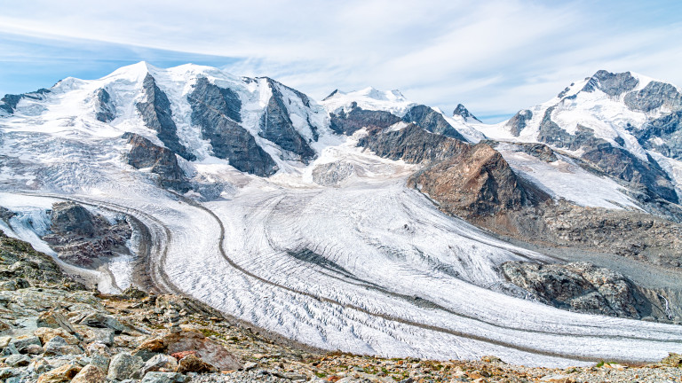 Две години на са унищожили 10% от ледниците в Швейцария,