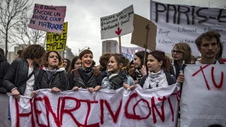 Сблъсъци на студентски протести в Париж 
