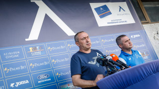 Старши треньорът на Левски Станимир Стоилов говори пред медиите преди