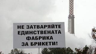 Над 1000 протестираха пред "Брикел"