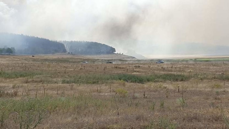 Пожар лумна край хипермаркет във Варна