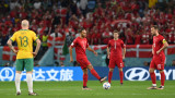 Австралия - Дания: 1:0 (Развой на срещата по минути)