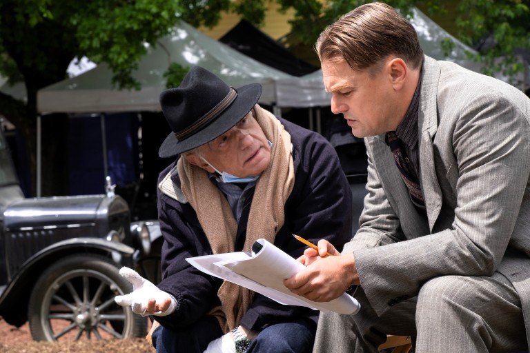 Двамата на снимачната площадка на