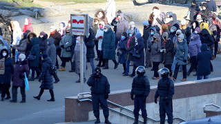 Стотици демонстранти предимно пенсионери излязоха на улиците на столица Минск