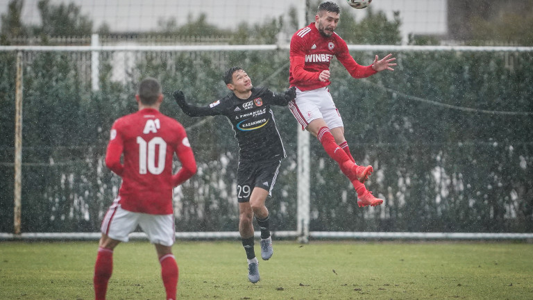 ЦСКА - Академия Пандев, (развой на срещата по минути)