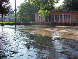 Авария наводни центъра на Добрич