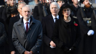 Спор между премиера на Великобритания Тереза Мей и лидера на