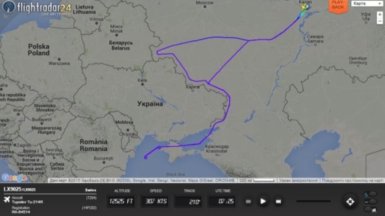 Руски военен самолет наруши въздушното пространство на Украйна