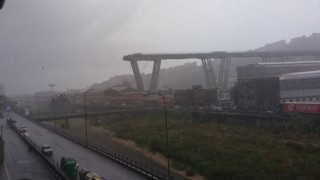Магистрален мост се срути край италианския град Генуа съобщават световни агенции Questo
