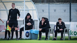 Наставникът на ЦСКА Саша Илич застана пред журналистите след