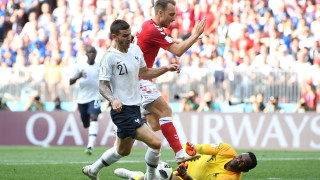 Дания - Франция 0:0 (Развой на срещата по минути)