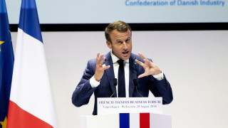 Президентът на Франция Еманюел Макрон се обяви за основен опонент