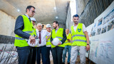 Терзиев инспектира как върви строежа на новата отсечка на метрото