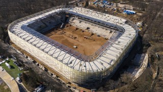Нови кадри от строежа на стадион Българска армия се появиха