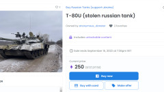 Украинци продават на търг задигнати руски танкове, ето колко струват